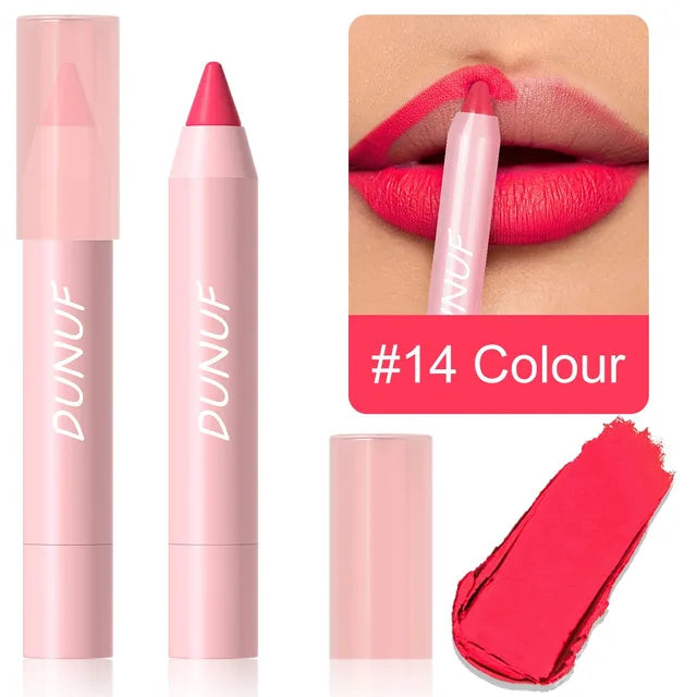 Lip Liner & Matte Lipstick. - 18 Color