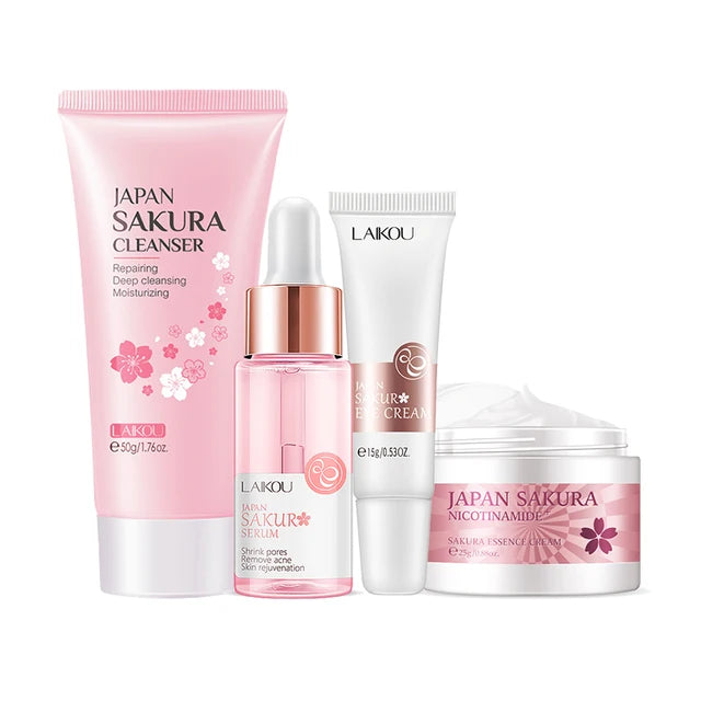 Set de cuidado de la piel Japan Sakura con extracto de flor de cerezo - 4 piezas