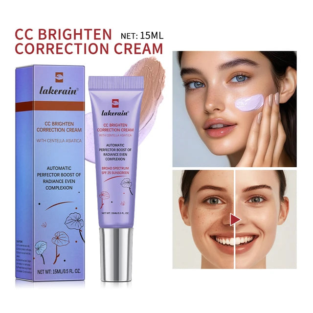 Set CC Cream, Corrector de rojeces, aclarante y corrector, gel de agua corrector e hidratante erborian