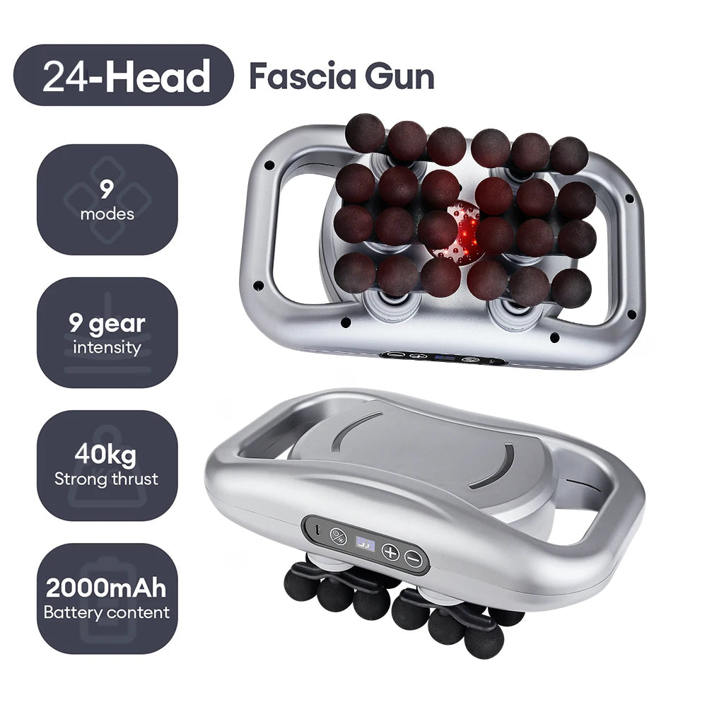 🏋️ High Frequency Body Massage Gun – 22, 24, 28, or 30 Head Options ✅ Deep, Professional Massage at Home
