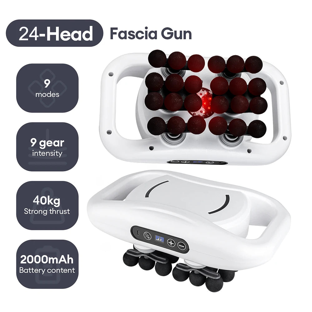 🏋️ High Frequency Body Massage Gun – 22, 24, 28, or 30 Head Options ✅ Deep, Professional Massage at Home