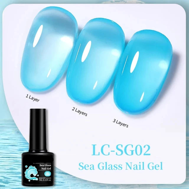 Esmalte de uñas en gel de 129 colores y 7 ml: barniz de manicura semipermanente con curado LED/UV