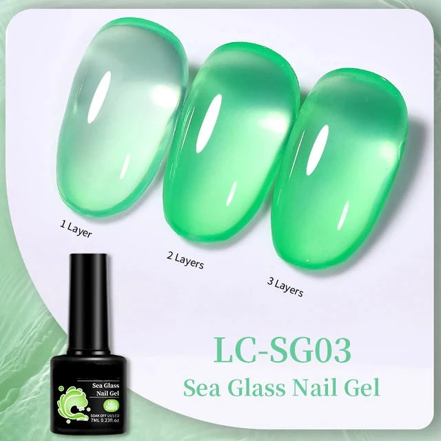 Esmalte de uñas en gel de 129 colores y 7 ml: barniz de manicura semipermanente con curado LED/UV