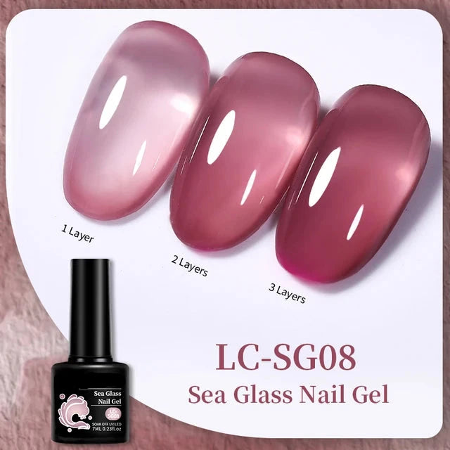 Esmalte de uñas en gel de 129 colores y 7 ml: barniz de manicura semipermanente con curado LED/UV