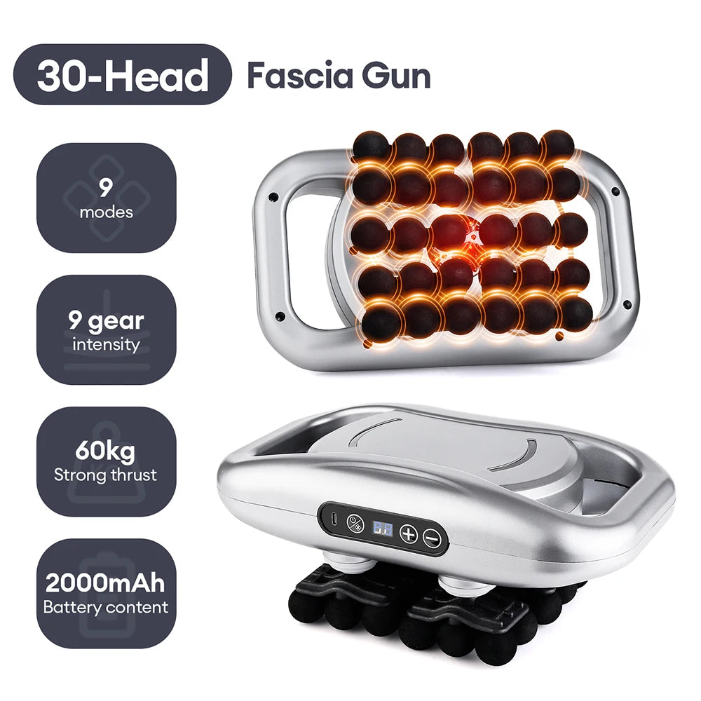 🏋️ High Frequency Body Massage Gun – 22, 24, 28, or 30 Head Options ✅ Deep, Professional Massage at Home