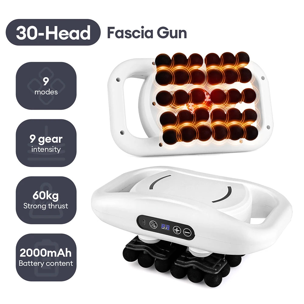 🏋️ High Frequency Body Massage Gun – 22, 24, 28, or 30 Head Options ✅ Deep, Professional Massage at Home