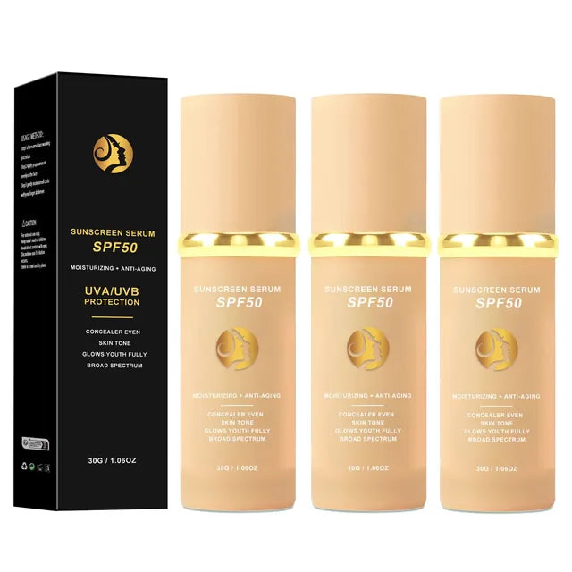 Base de maquillaje líquida 4 en 1 de 30 ml: corrector hidratante de cobertura media y total con FPS 50+ inspirado en Forever Bloom - Maquillaje coreano