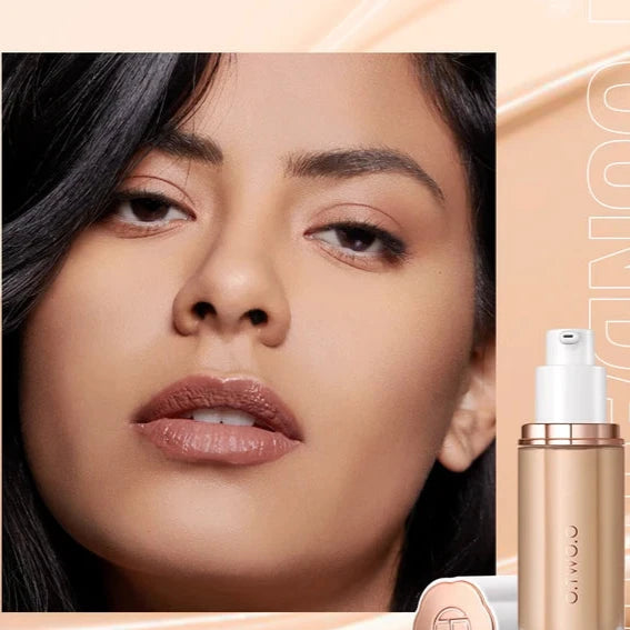Liquid Foundation Cream for Face High Coverage Makeup Base Sunscreen SPF30 Waterproof