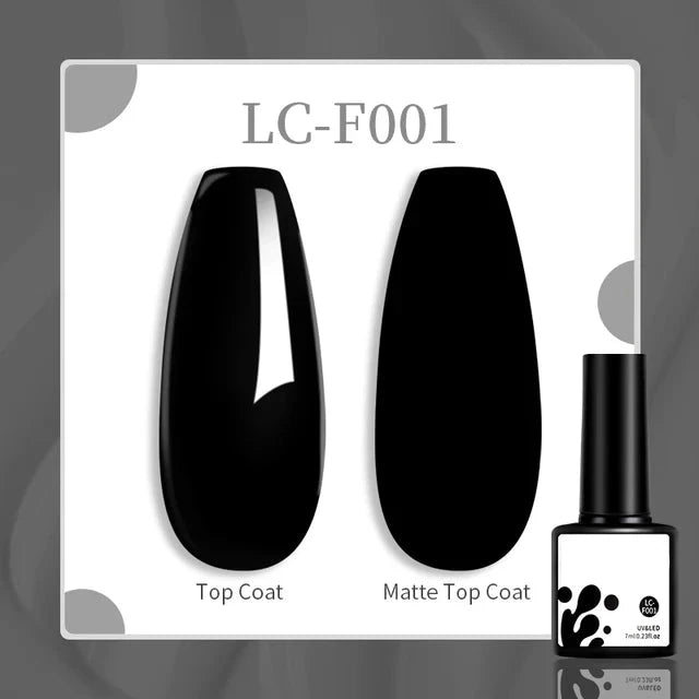 Esmalte de uñas en gel de 129 colores y 7 ml: barniz de manicura semipermanente con curado LED/UV