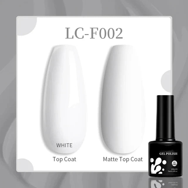 Esmalte de uñas en gel de 129 colores y 7 ml: barniz de manicura semipermanente con curado LED/UV