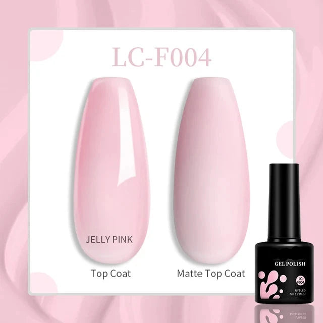 Esmalte de uñas en gel de 129 colores y 7 ml: barniz de manicura semipermanente con curado LED/UV
