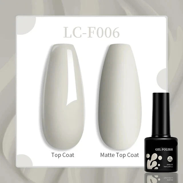 Esmalte de uñas en gel de 129 colores y 7 ml: barniz de manicura semipermanente con curado LED/UV