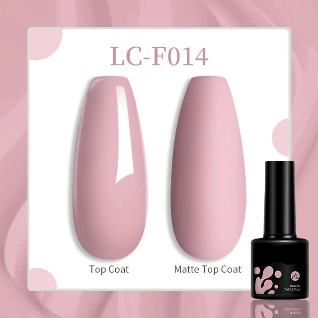 Esmalte de uñas en gel de 129 colores y 7 ml: barniz de manicura semipermanente con curado LED/UV