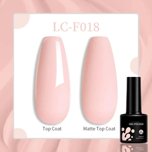 Esmalte de uñas en gel de 129 colores y 7 ml: barniz de manicura semipermanente con curado LED/UV