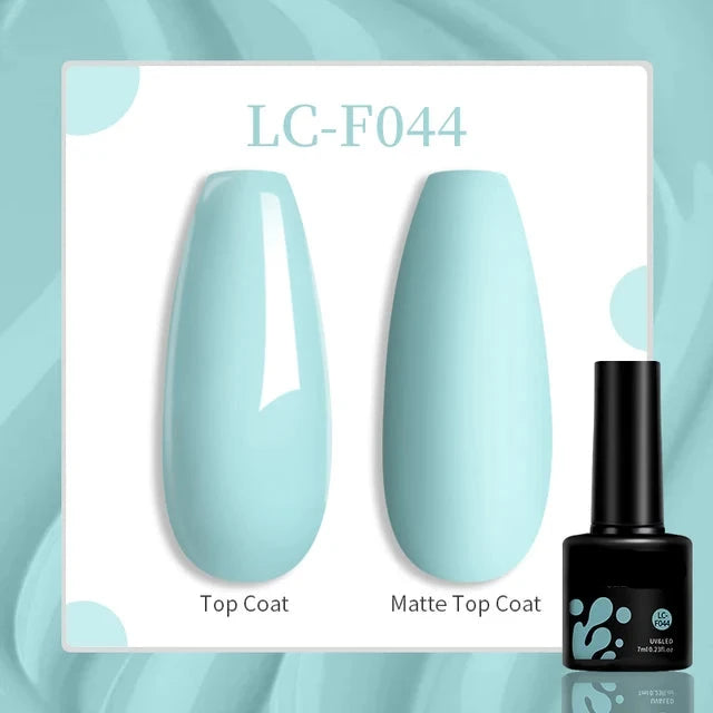Esmalte de uñas en gel de 129 colores y 7 ml: barniz de manicura semipermanente con curado LED/UV