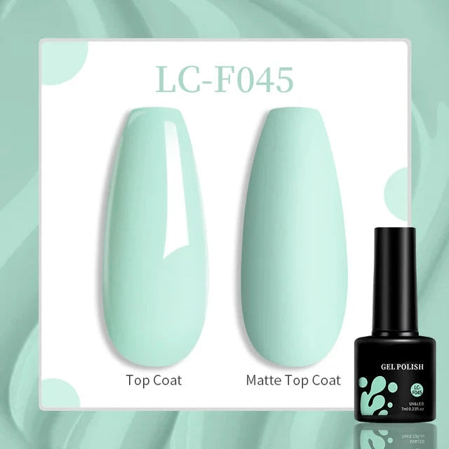 Esmalte de uñas en gel de 129 colores y 7 ml: barniz de manicura semipermanente con curado LED/UV