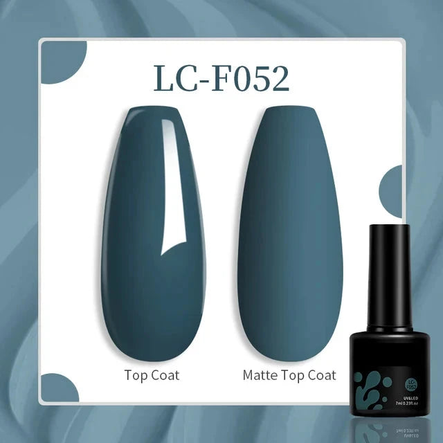 Esmalte de uñas en gel de 129 colores y 7 ml: barniz de manicura semipermanente con curado LED/UV