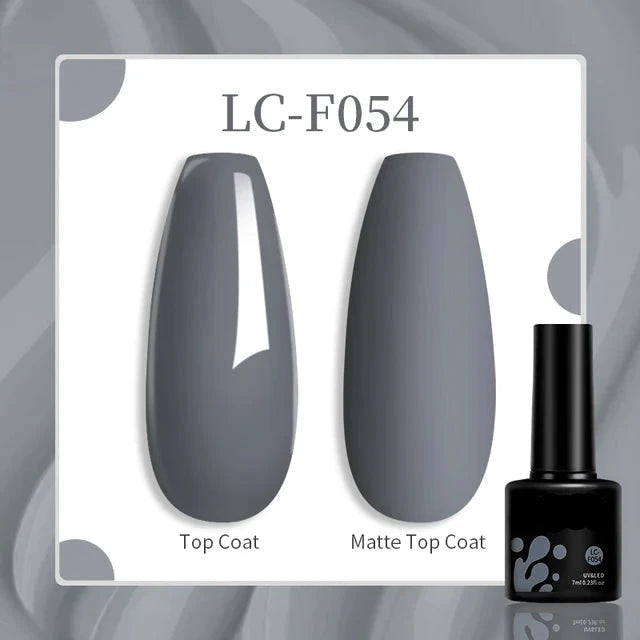 Esmalte de uñas en gel de 129 colores y 7 ml: barniz de manicura semipermanente con curado LED/UV