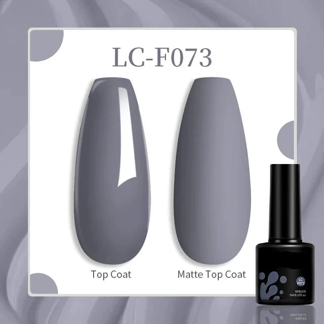 Esmalte de uñas en gel de 129 colores y 7 ml: barniz de manicura semipermanente con curado LED/UV