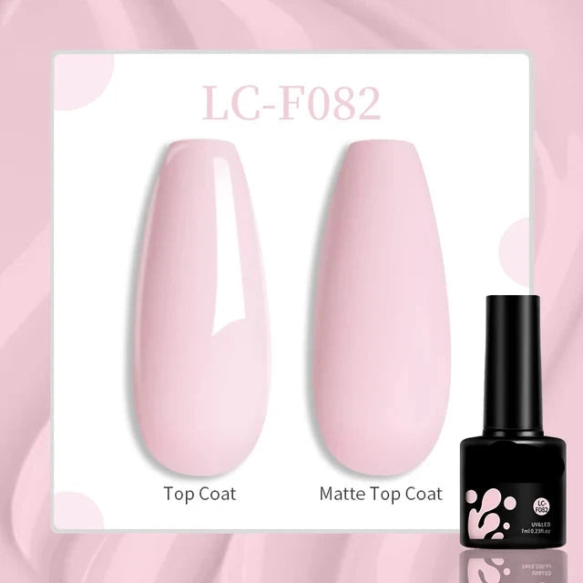 Esmalte de uñas en gel de 129 colores y 7 ml: barniz de manicura semipermanente con curado LED/UV