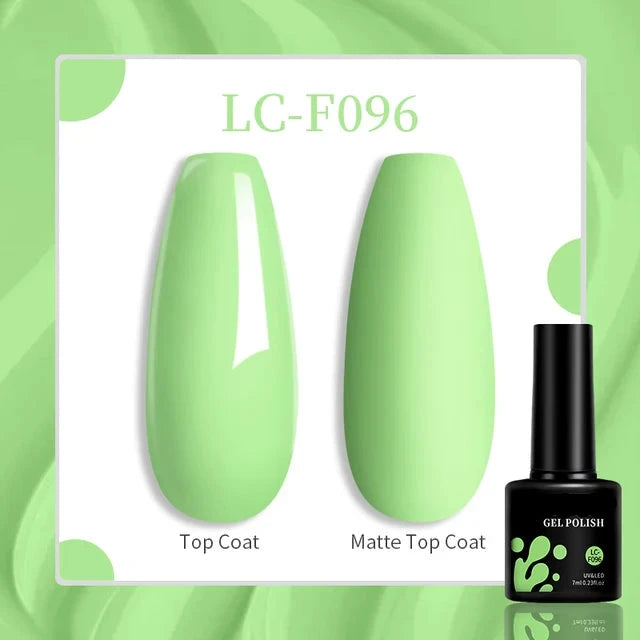 Esmalte de uñas en gel de 129 colores y 7 ml: barniz de manicura semipermanente con curado LED/UV