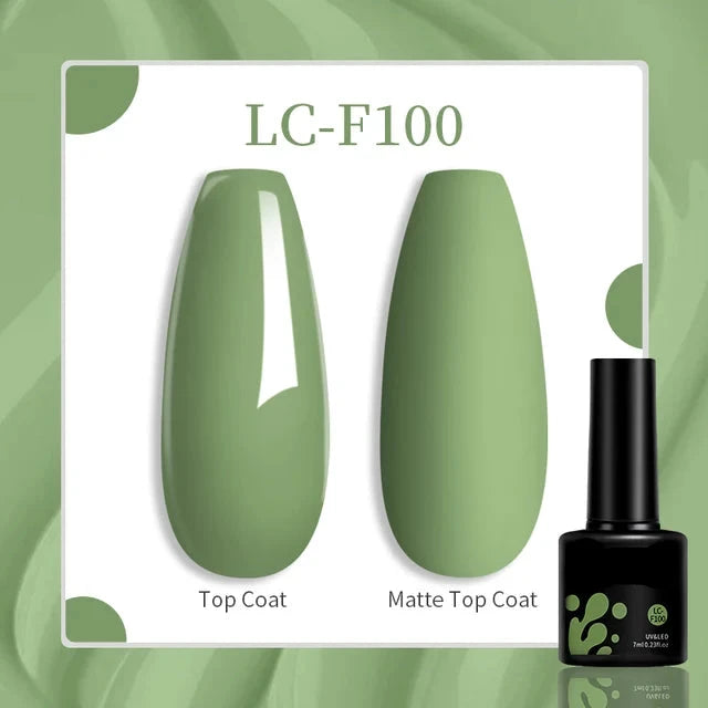 Esmalte de uñas en gel de 129 colores y 7 ml: barniz de manicura semipermanente con curado LED/UV