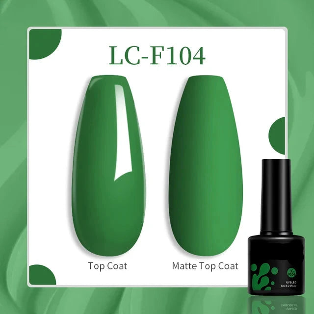 Esmalte de uñas en gel de 129 colores y 7 ml: barniz de manicura semipermanente con curado LED/UV