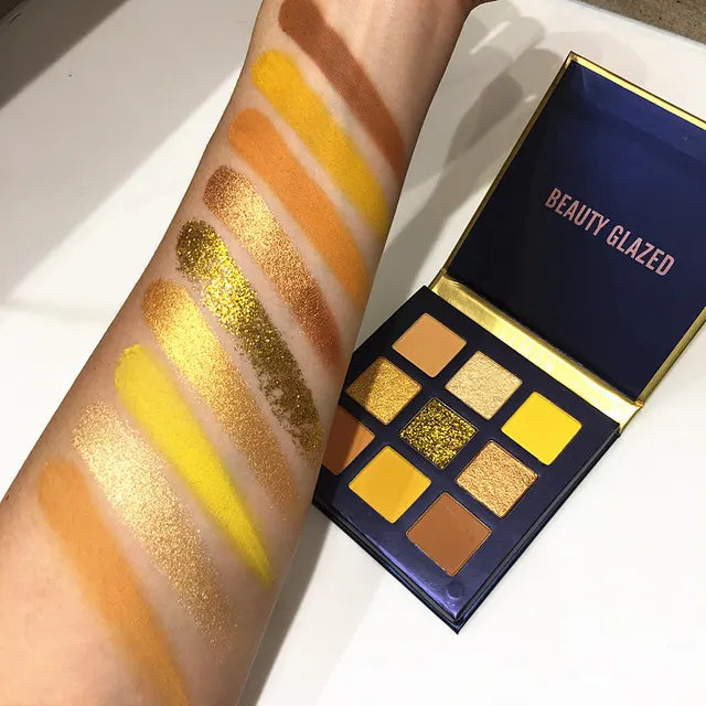 Eyeshadow Palette 9 Color Shimmer Matte Longlasting Waterproof.