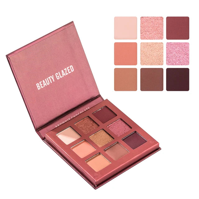 Eyeshadow Palette 9 Color Shimmer Matte Longlasting Waterproof.