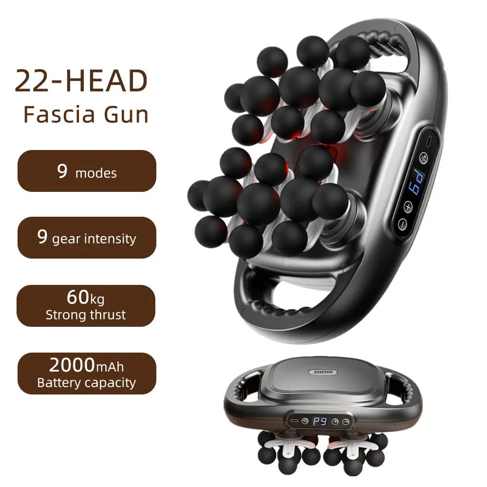 🏋️ High Frequency Body Massage Gun – 22, 24, 28, or 30 Head Options ✅ Deep, Professional Massage at Home