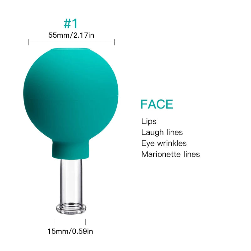 ✨ Rubber Cupping Facial Massager – Instant Lifting and Anti-Wrinkle Treatment ✨