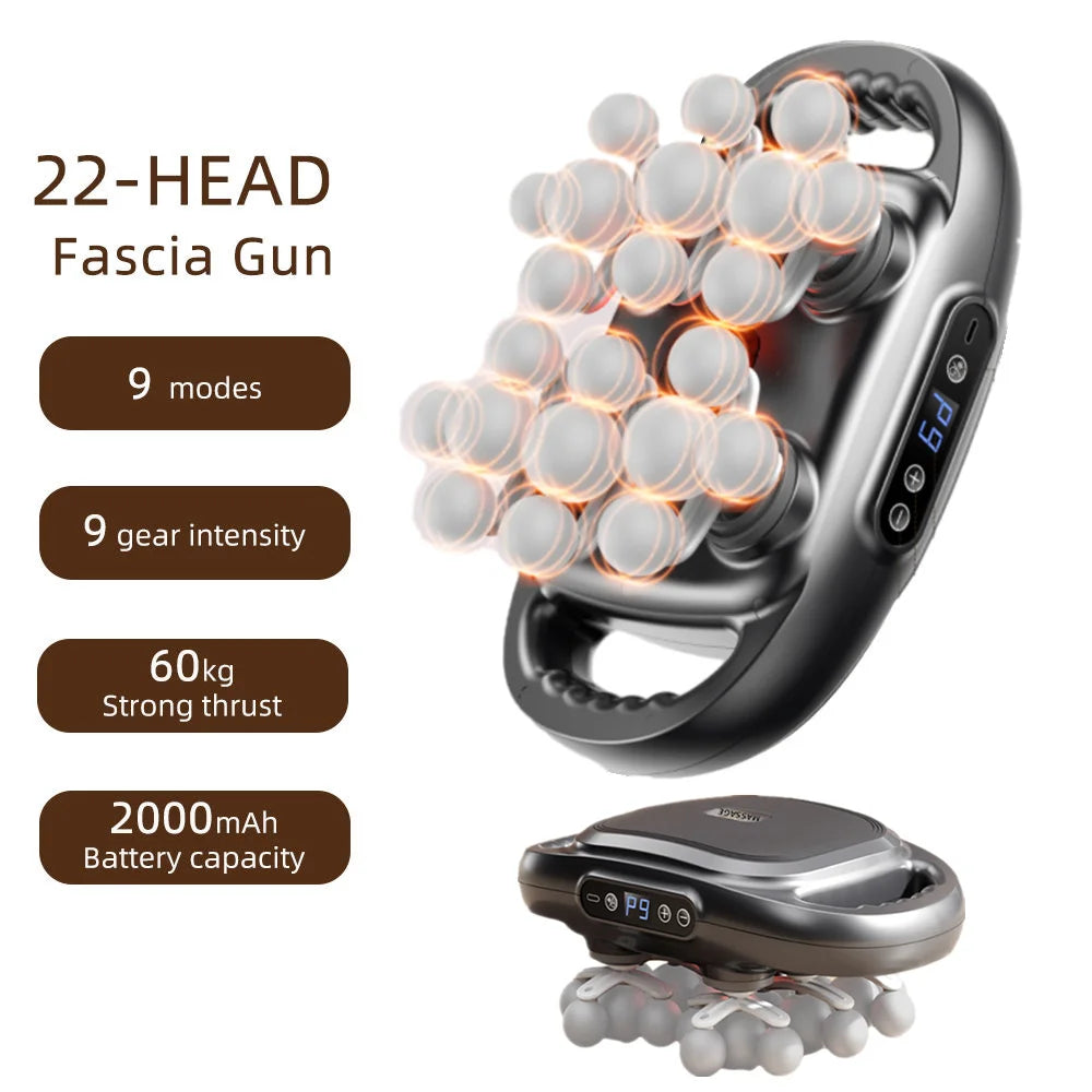 🏋️ High Frequency Body Massage Gun – 22, 24, 28, or 30 Head Options ✅ Deep, Professional Massage at Home