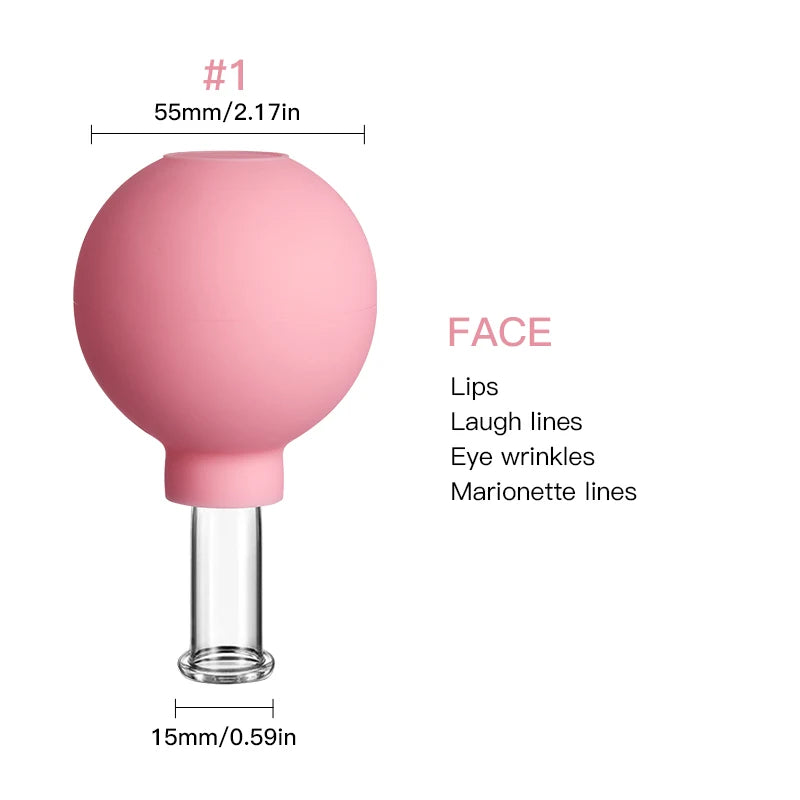 ✨ Rubber Cupping Facial Massager – Instant Lifting and Anti-Wrinkle Treatment ✨