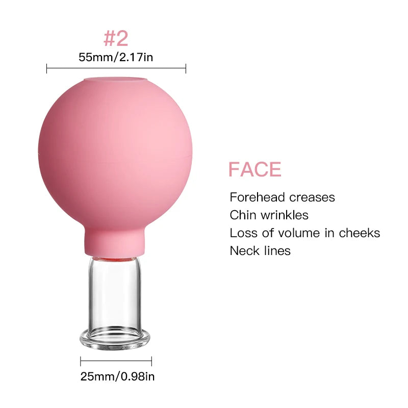 ✨ Rubber Cupping Facial Massager – Instant Lifting and Anti-Wrinkle Treatment ✨