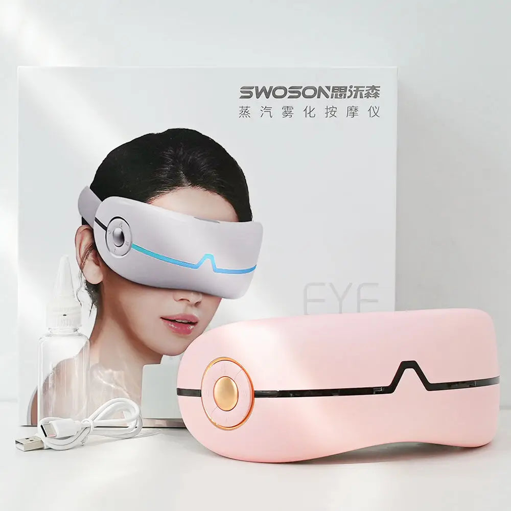 Multi-effect Smart Steam Eye Mask, 3D Electric Eye Care Massager with Heat Compression.