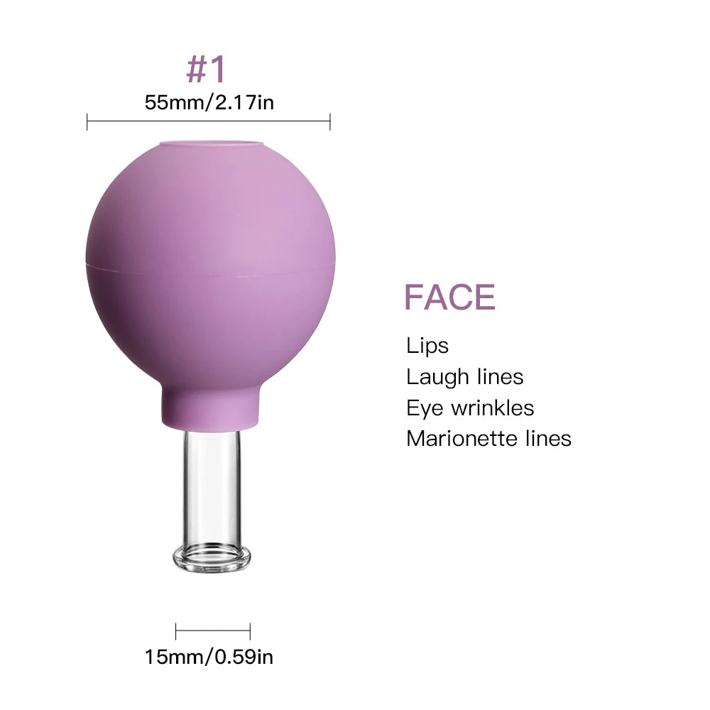 ✨ Rubber Cupping Facial Massager – Instant Lifting and Anti-Wrinkle Treatment ✨