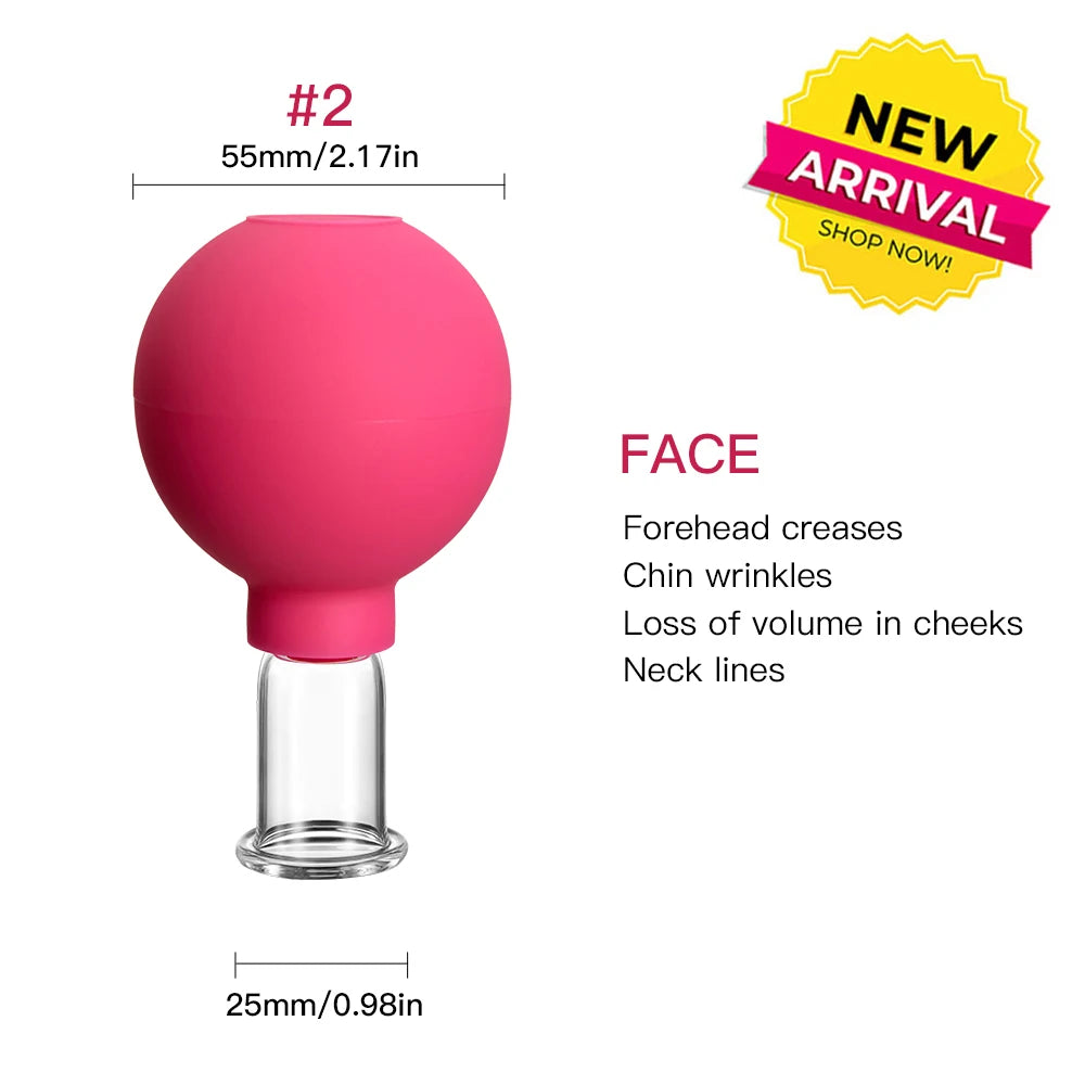 ✨ Rubber Cupping Facial Massager – Instant Lifting and Anti-Wrinkle Treatment ✨