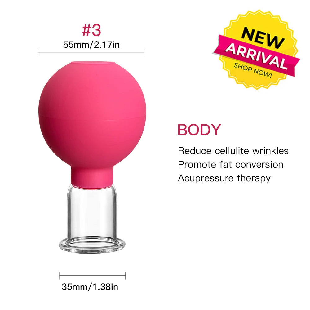 ✨ Rubber Cupping Facial Massager – Instant Lifting and Anti-Wrinkle Treatment ✨