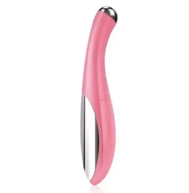 Pink and White Electric Eye Massager – Anti-Wrinkle, Anti-Aging, and Facial Beauty