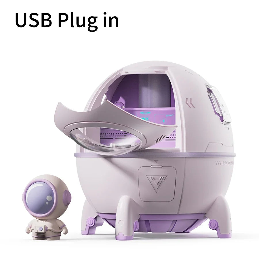 Humidificador de aire Space Capsule: innovación y comodidad con un diseño futurista