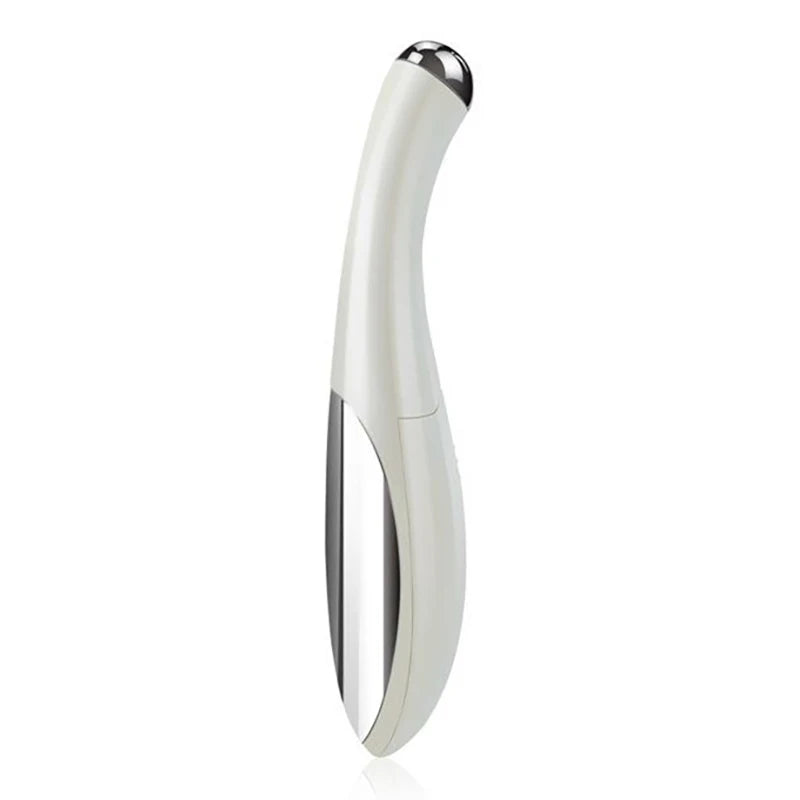 Pink and White Electric Eye Massager – Anti-Wrinkle, Anti-Aging, and Facial Beauty