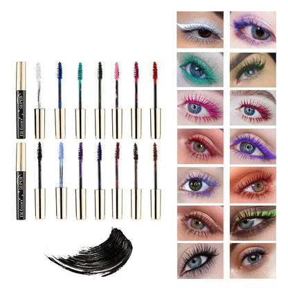 Silk Fiber Mascara 14 Different Colors, Waterproof