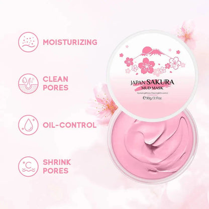 Sakura Volcanic Mud Mask - Deep Cleansing and Care for Oily Skin