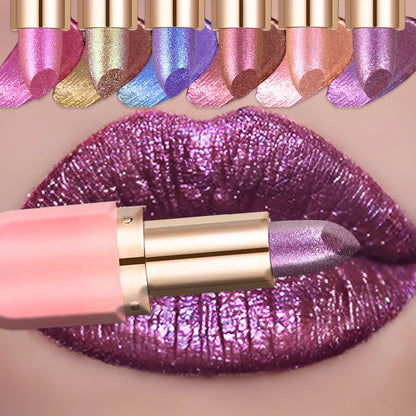 Aurora chameleon metallic lipstick by RAVEN KRONE, detail 4