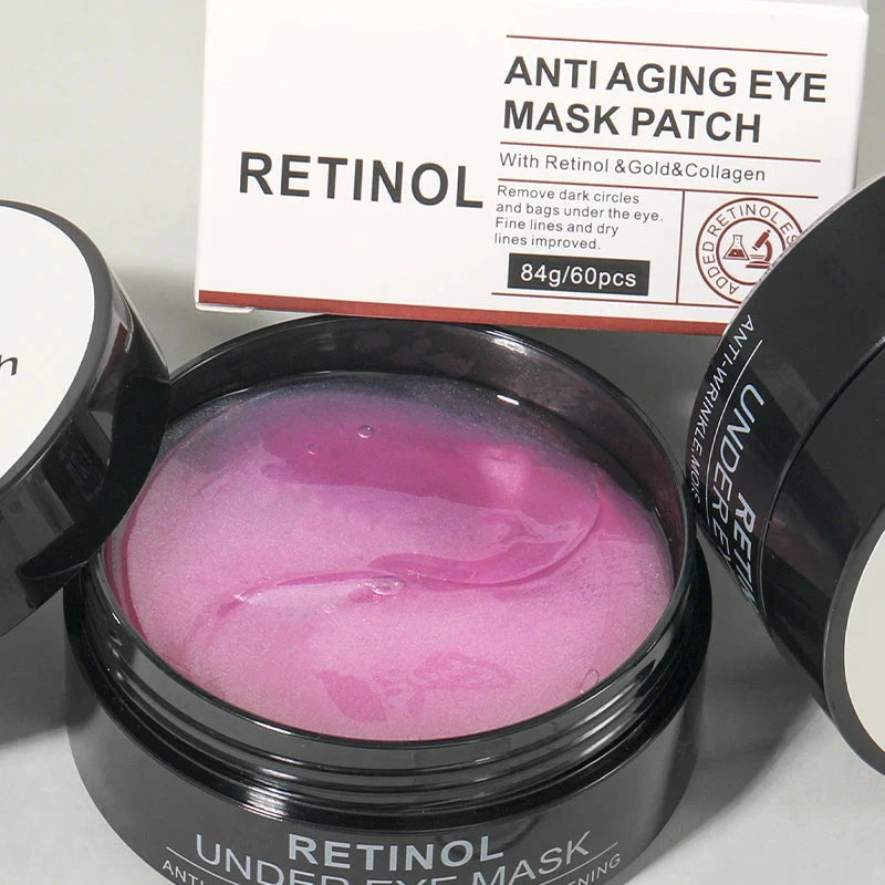 Parches de retinol con ácido hialurónico para el contorno de ojos - Mascarilla hidratante para ojos