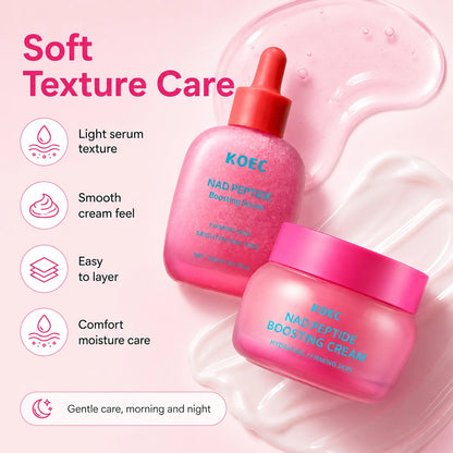 NAD peptide face serum and cream set by RAVEN KRONE, detail 3