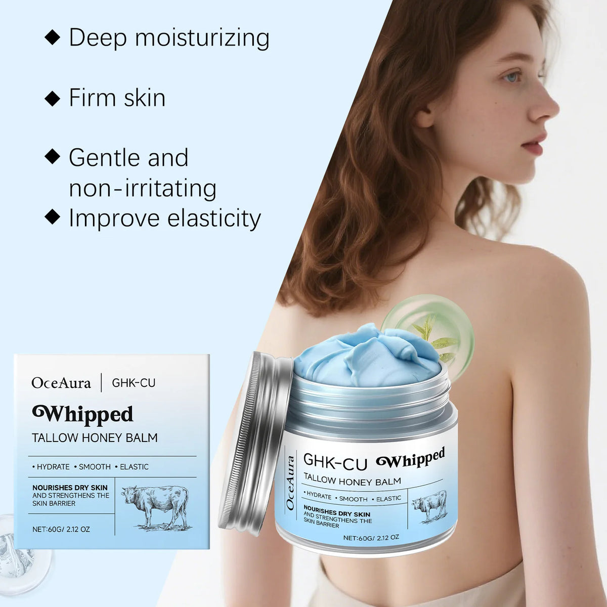 Copper peptide blue balm with manuka honey by RAVEN KRONE, detail 7