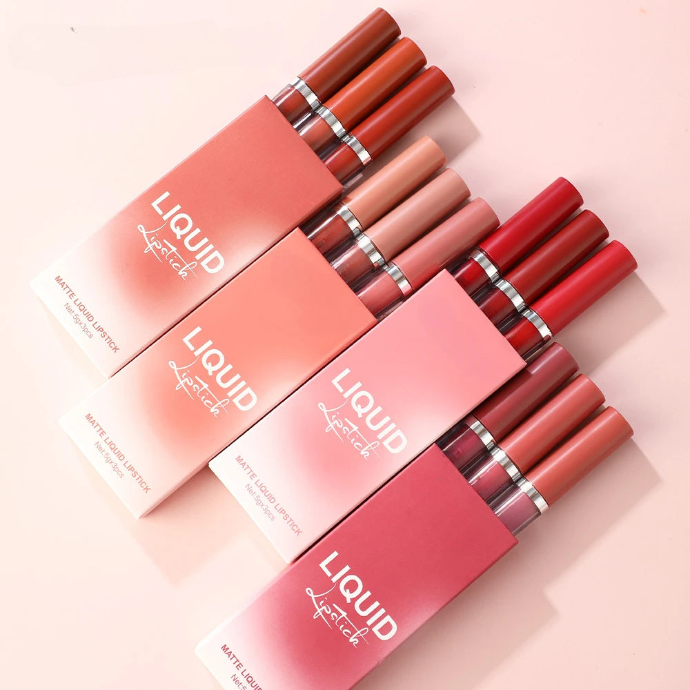 Matte Lip Gloss Set Waterproof