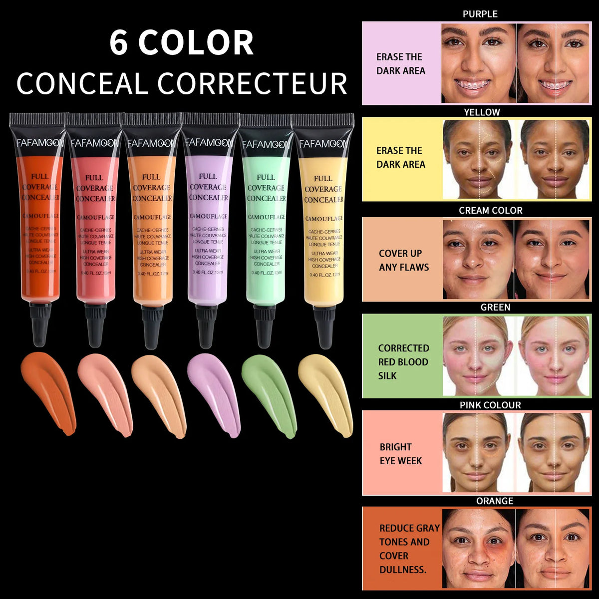Colour correcting liquid concealer by RAVEN KRONE, detail 8