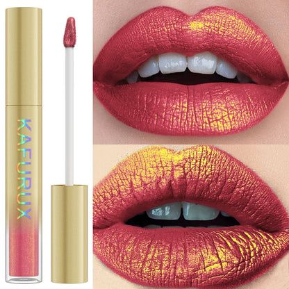 Gloss metalizado duocromo – cambio de color con purpurina, de mate a brillo, larga duración, 14 tonos